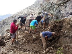  Apercu d ensemble du chantier de la cascade